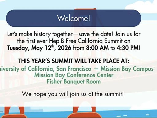Join us for a historical inaugural Hep B Free California Summit—bringing together experienced professionals, patients, and more for hep B!
