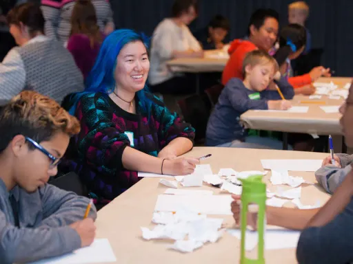 Free collaborative workshops, presented with 826LA, combine writing with creative
