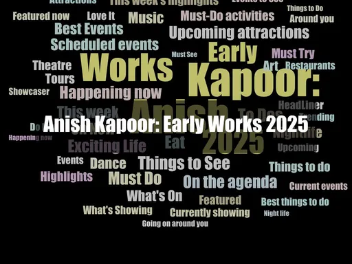 This exhibition, featuring Kapoor's rarely seen pigment sculptures from the...