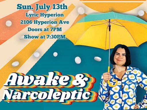 "Awake and Narcoleptic" is a show that combines characters, stand-up, and storytelling to delve into not only narcolepsy, but everything anyone with an invisible disability goes through from misdiagnosis, medication side-effects, misconceptions, and of course,