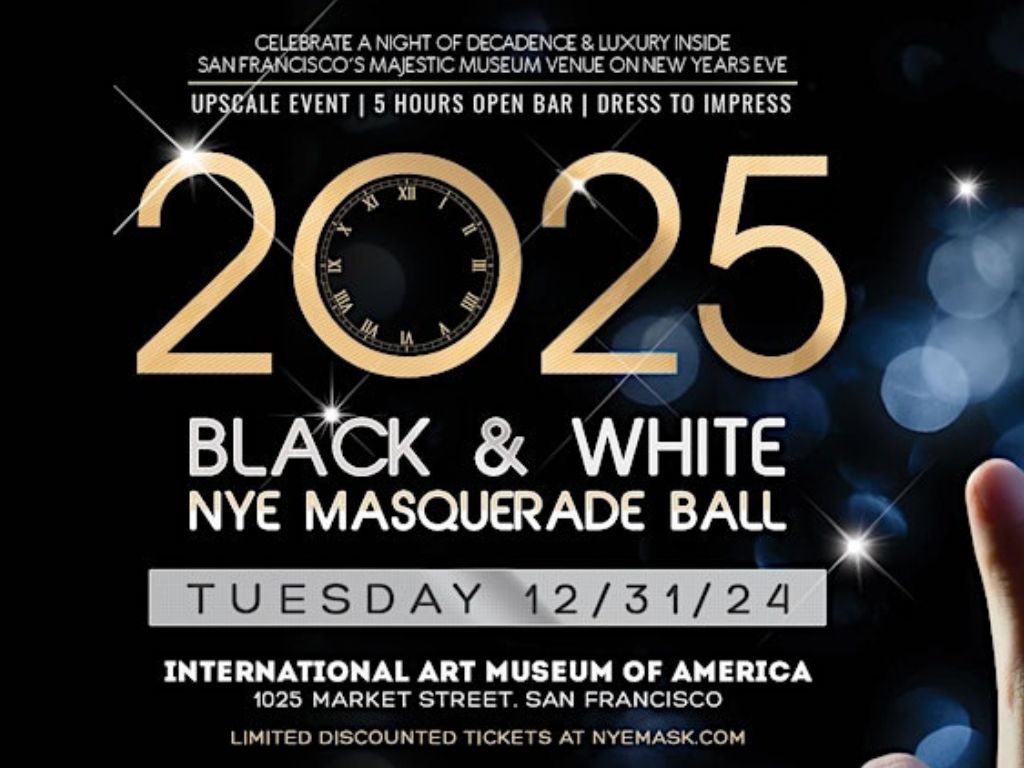 Black and White NYE Masquerade Ball 2025 1