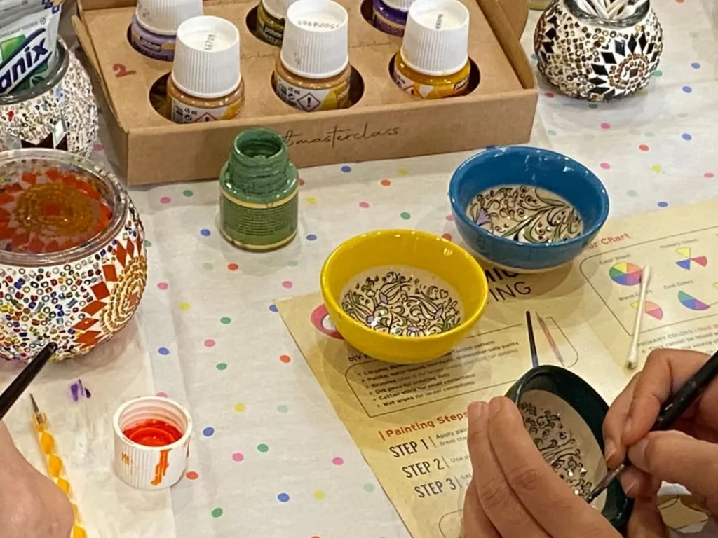 Ceramic Paint & Sip Classes Sydney: Ceramic Plates & Bowls 2025 1