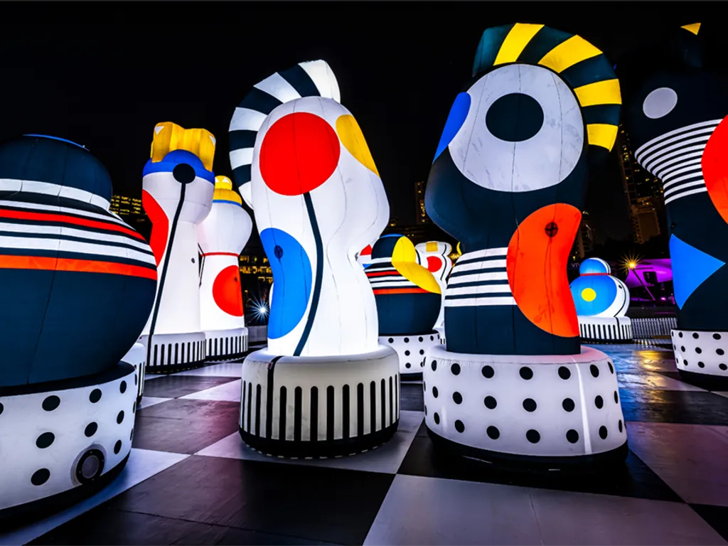 Checkmate: Giant inflatable chess sculptures - Checkmate Chatswood 2024 1