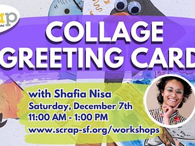 Join us for a creative and impactful “Collage Greeting Card Workshop”