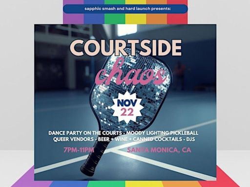 Join the sapphic + queer community for a night of pickleball, music, and good vibes — whether you play or just hang out!