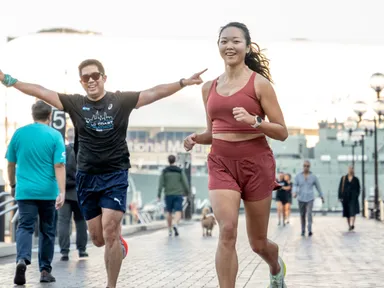 Be part of The Run Club in Darling Harbour, a free and active vibrant community for runners of all s...