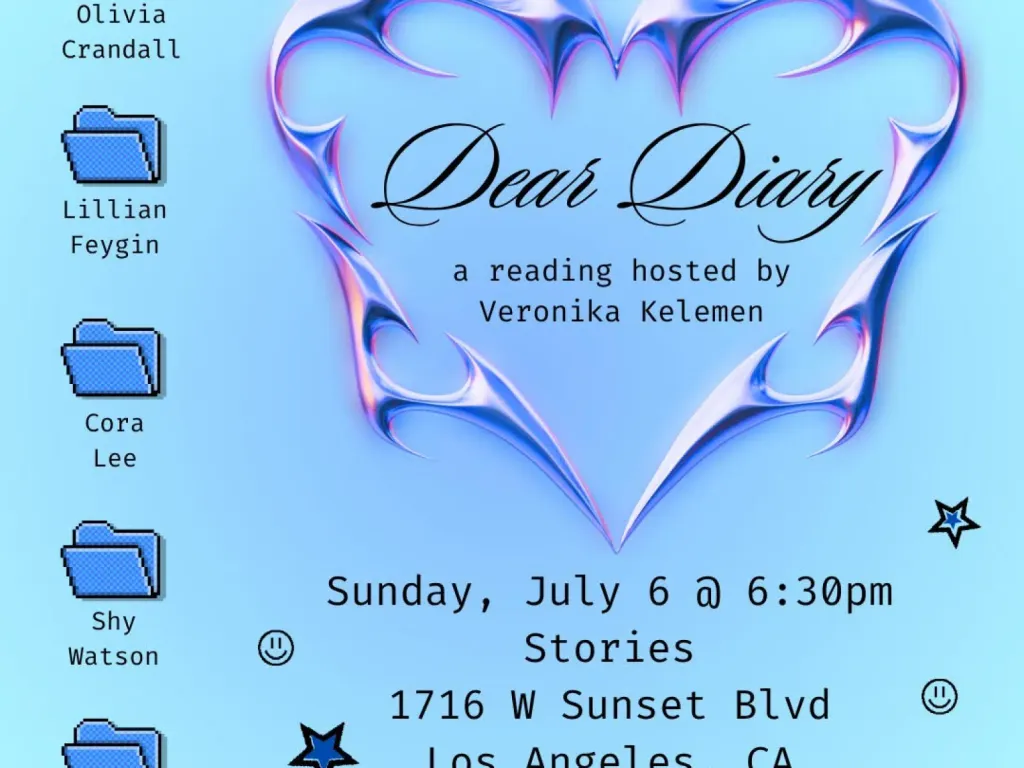 Dear Diary reading hosted by Veronika Kelemen 2025 1