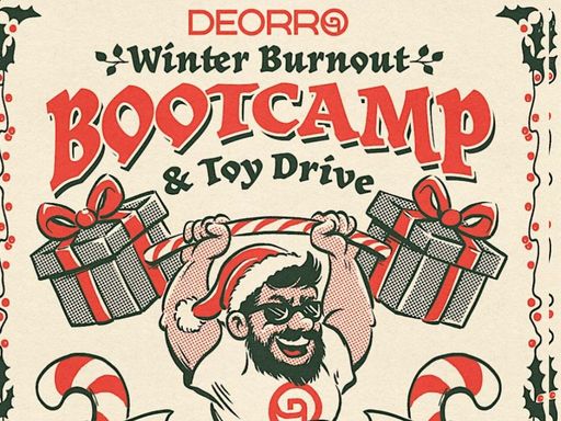 Winter Burnout Bootcamp & Toy Drive: Dec 20, 8–11am. Intense workout + vendors, live music & performances. Bring 1 unwrapped toy.