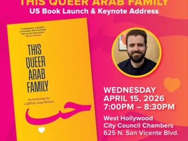 The City of West Hollywood’s HUMAN RIGHTS SPEAKERS SERIES presents...