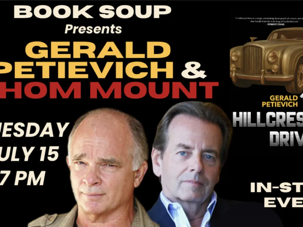 Gerald Petievich & Thom Mount discuss & sign their novels 13 Hillcrest Drive and Rafferty Returns 2025 1
