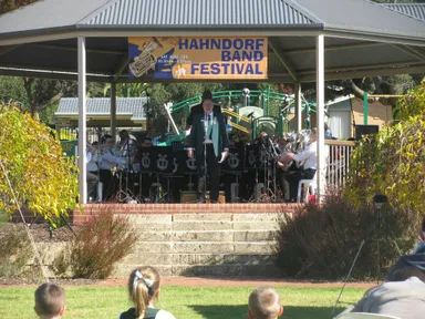 Seven community bands from around the Adelaide metropolitan area will join the Hahndorf Town Band in an open air continuous musical presentation from approximately 10.15