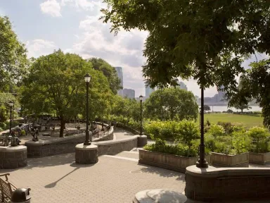 This self-guided tour teaches visitors about Hudson Square's rich history...