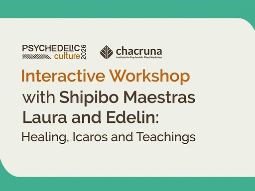 Join us for a mind-blowing interactive workshop led by Shipibo Maestras Laura and Edelin - an experience you don't want to miss! Join us for an intimate workshop with Maestras Laura and 