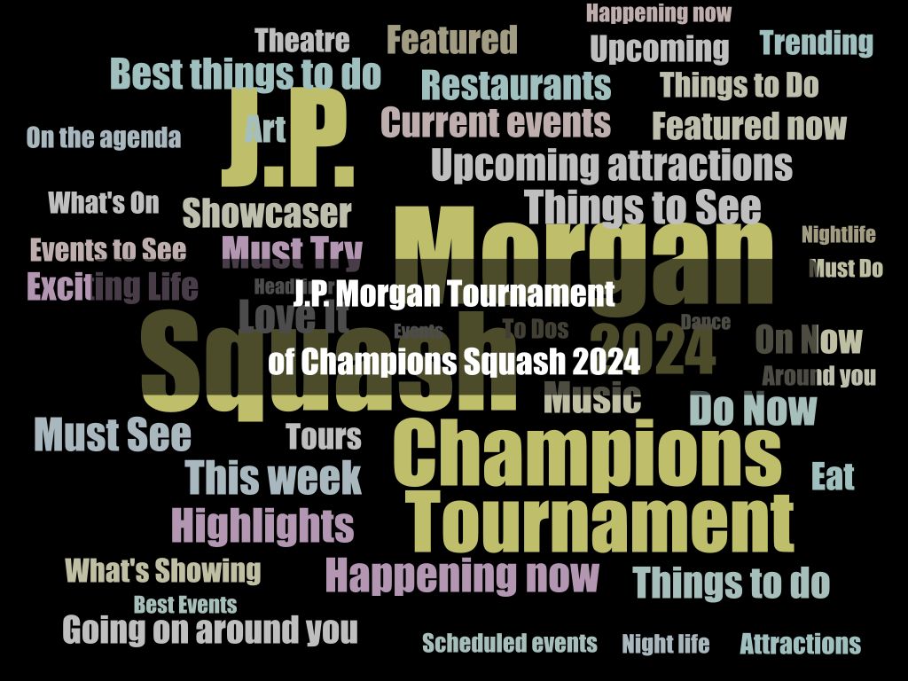 J.P. Morgan Tournament of Champions Squash 2025 1