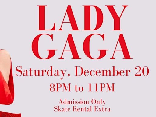 Admission ticket only. Skate rentals must be purchased at the window ($8.00) if you don't bring your own skates.