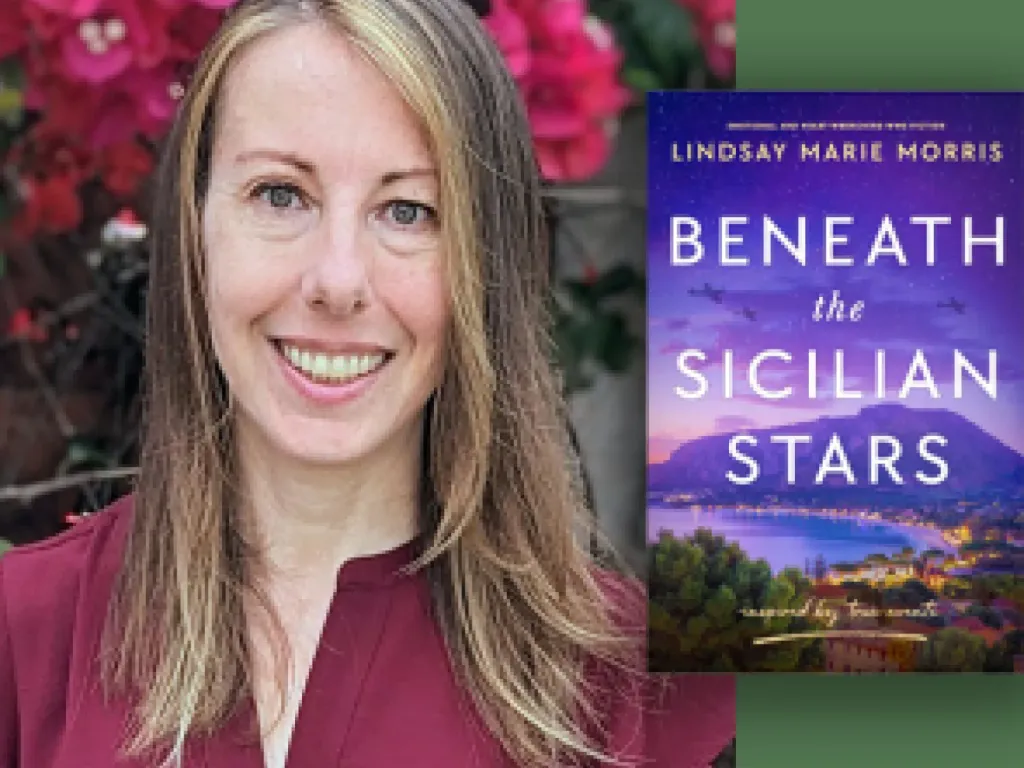 Lindsay Marie Morris discusses & signs Beneath the Sicilian Stars 2025 1
