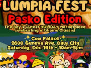 Gather all your friends and family The Bay’s Cutest Marketplace is bringing back LUMPIA FEST... This time PASKO EDITION!