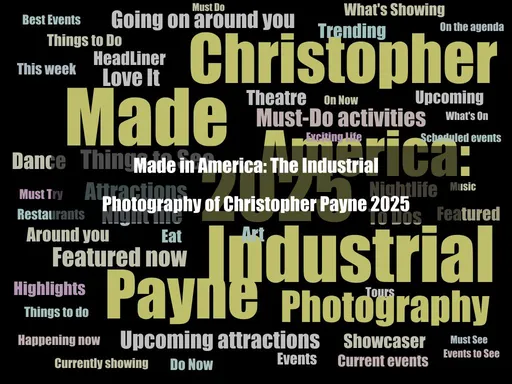 This exhibition highlights Christopher Payne's detailed photography of America's factories...