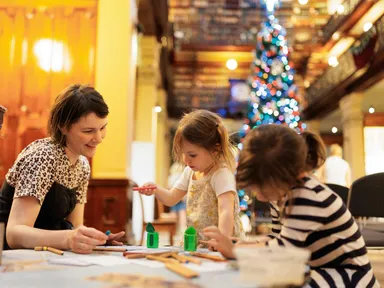 Come to the Treasures Wall at the State Library of South Australia to create your very own Christmas ornament!