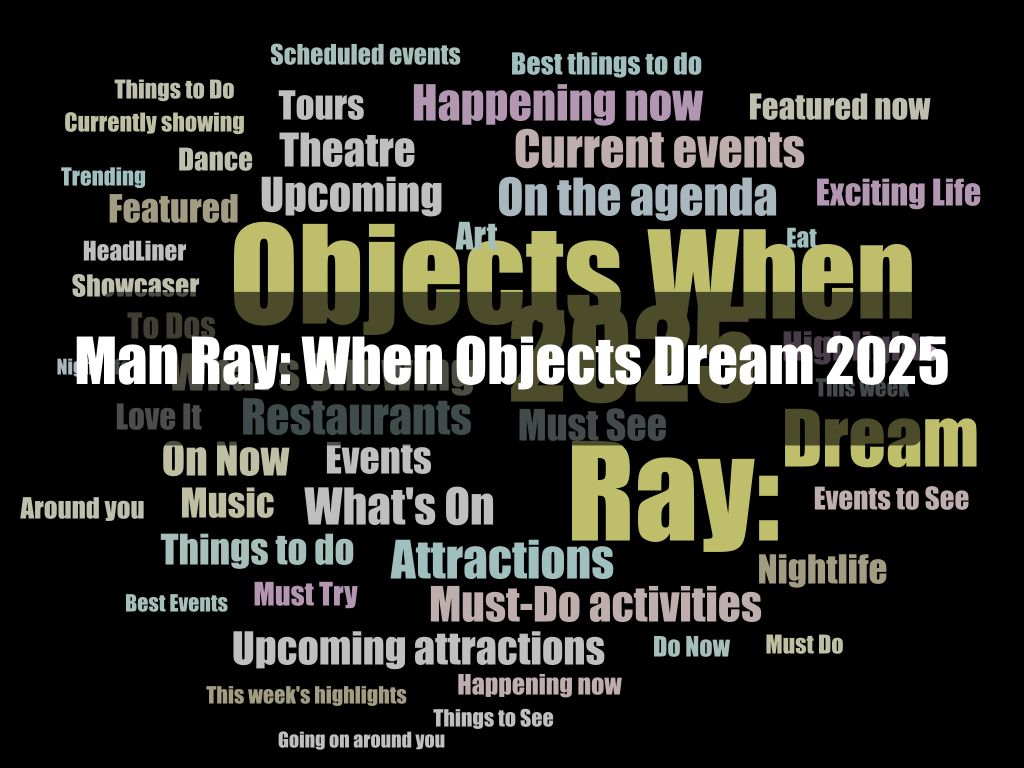 Man Ray: When Objects Dream 2025 1