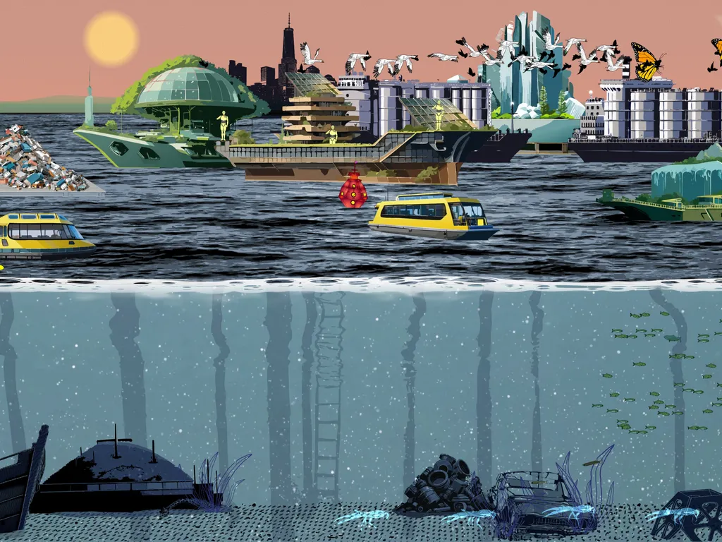 Midnight Moment: The River is a Circle (Times Square Edition) 2025 1