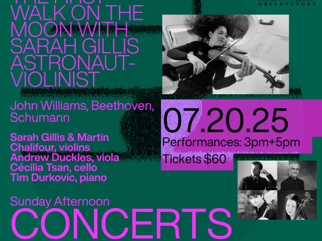 Mount Wilson Observatory Sunday Afternoon Concerts in the Dome 2025 1