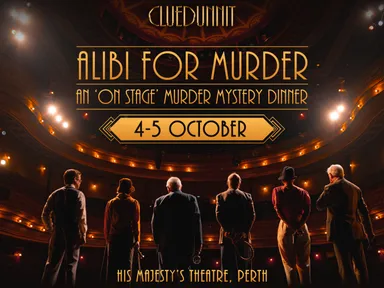 Enjoy a unique evening of immersive theatre and delicious food on His Majesty’s main stage as Cluedu...