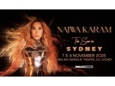 <p><strong>Najwa Karam – Live in Sydney</strong></p> <p>For the first time in 8 years, Arab music icon Najwa Karam returns to Sydney for two unforgettable nights at the ICC Darling Harbour Theatre on November 7 &amp;
