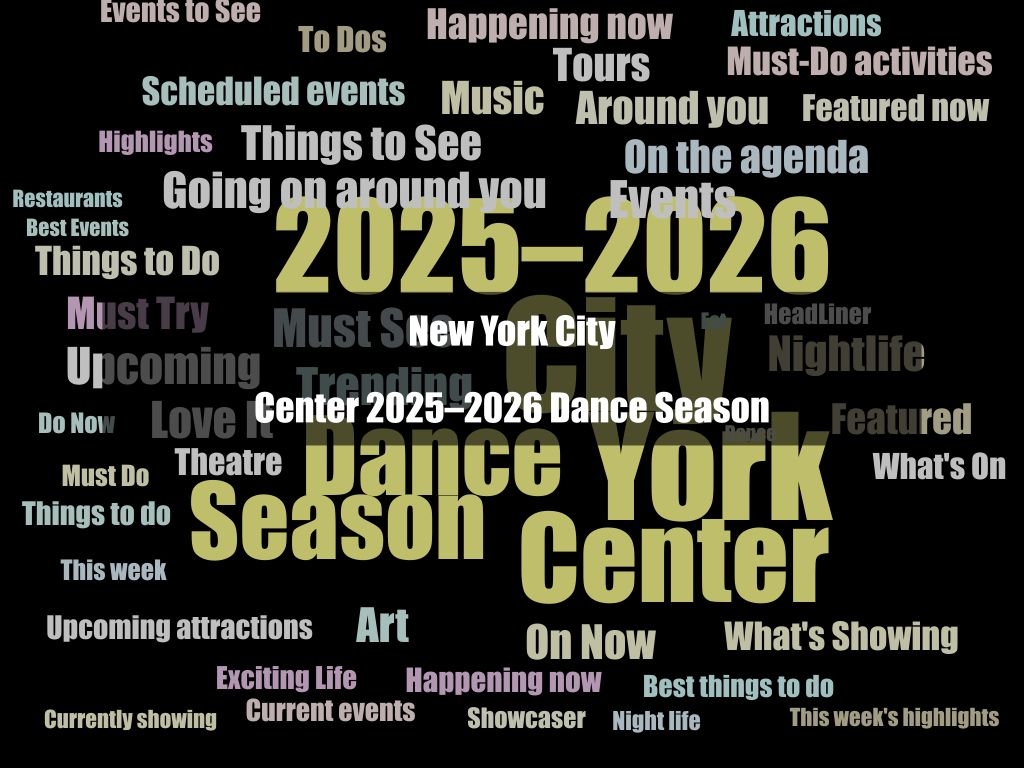 New York City Center 2025–2026 Dance Season 1