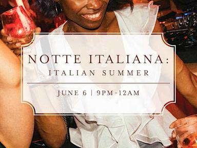 Join us for Notte Italiana: Italian Summer on Friday, June 6, from 9 PM to midnight! We're shutting down the marketplace (Level 3) for ticketholders only.