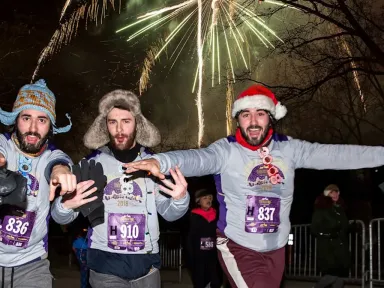 This four-mile New Year's Eve Central Park run (what better...