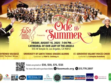 The Filipino American Symphony Orchestra Presents “Ode to Summer” Concert...