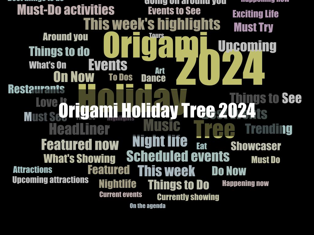 Origami Holiday Tree 2024 1