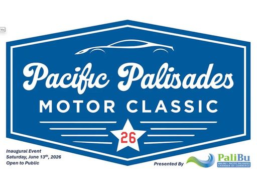 Join us on Saturday June 13th for the inaugural Pacific Palisades Motor Classic 