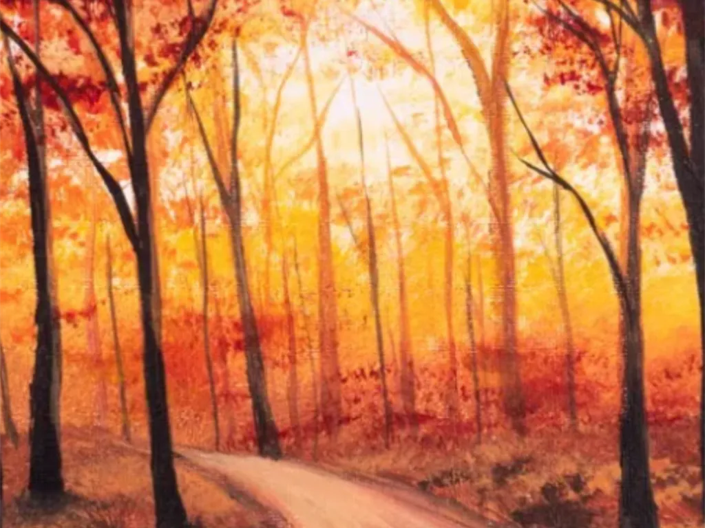 Paint and sip mocktails - Autumn landscapes 2024 1