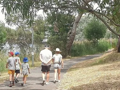 Walk, run or ride a loop around Adelaide completely through Park Lands.