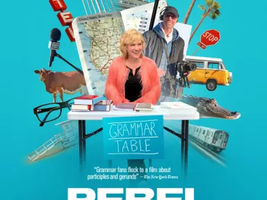 A grammar guru takes her pop-up grammar advice stand on...