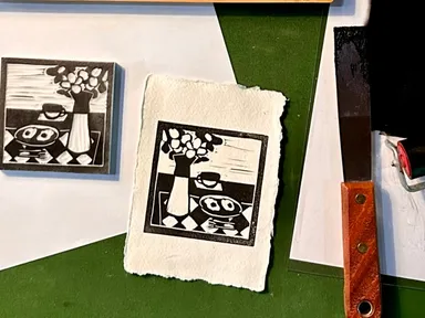 In this workshop, you'll learn the fundamental techniques of woodblock printing using repurposed ply...