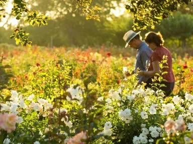 The Riverland Rose and Garden Festival, established in 1994, draws people together over stunning roses as well as providing opportunities to experience some of the