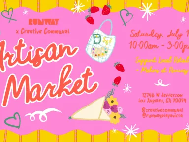 Join us at the July Artisan Market at Runway, proudly