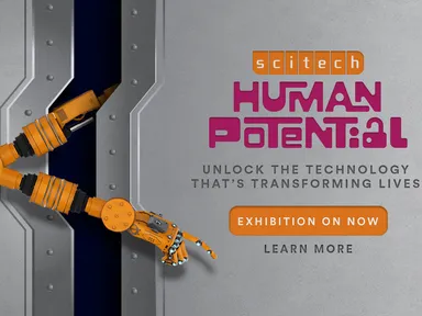 Featuring 23 full-body and hands-on exhibits, experience how technology can integrate with your body...