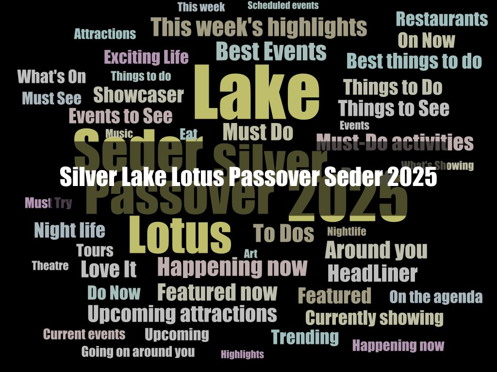 Silver Lake Lotus Passover Seder 2025 1