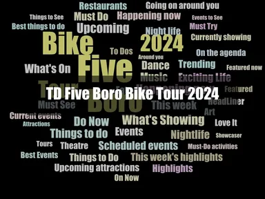 Join thousands of cyclists for a one-day tour of every New York City borough with the TD Five Boro Bike Tour. This is said to be the world's biggest charitable bike ride, with a goal