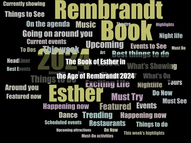 The biblical book of Esther, traditionally read during Purim, served as inspiration for both Jewish and Christian communities in Holland during Rembrandt's lifetime, thanks to Amsterdam's general religious tolerance. This manifested itself in creative works,