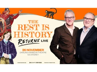 <p><strong>The world’s favourite historians, Tom Holland and Dominic Sandbrook, are returning to Australian stages with their wildly popular podcast The Rest Is History live on tour this November and December!</strong></p> <p>Smart, funny and endlessly curious,