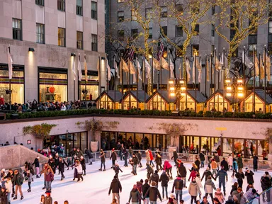 The most famous ice-skating rink in the City (if not the world) reopens for the 2024–2025 fall and winter season. There's nothing quite like a spin on the ice here, with immense skyscrapers looming overhead;