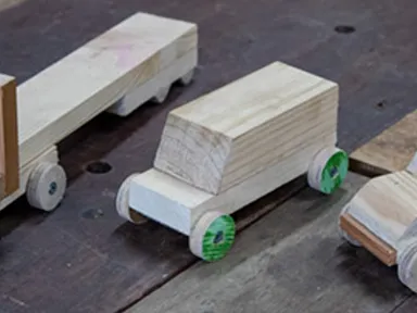 Our wooden car making course sees you and your child making one or more timber cars and then sliding...